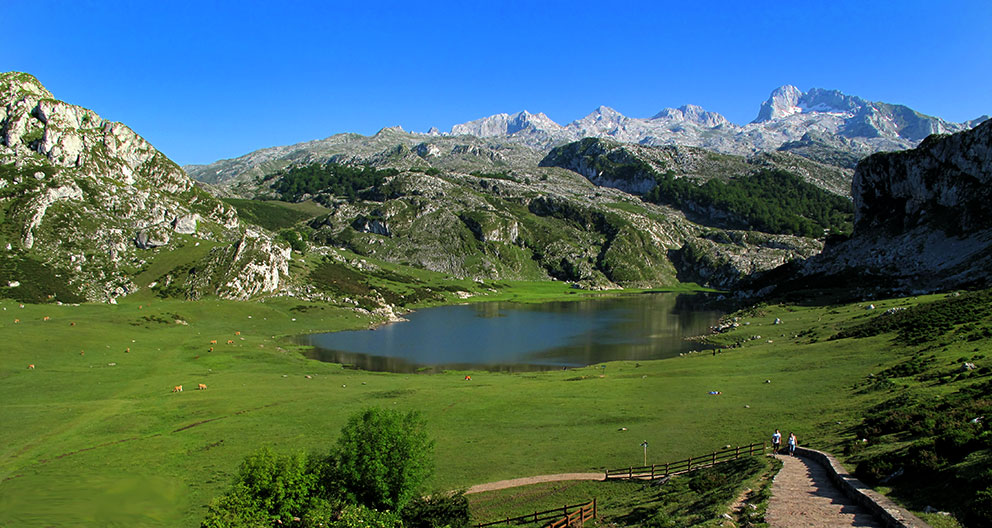 Vista del lago Ercina